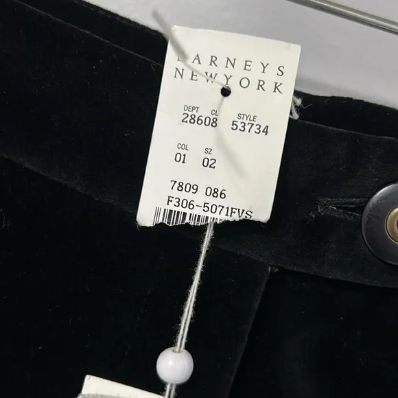 3.1 Phillip Lim Black Velvet Cuffed Trouser Shorts